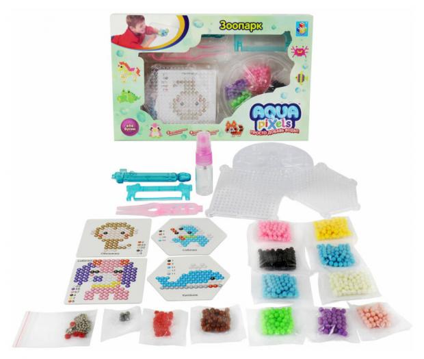 

Набор для творчества 1Toy Aqua Pixels Большой зоопарк, 694 эл.