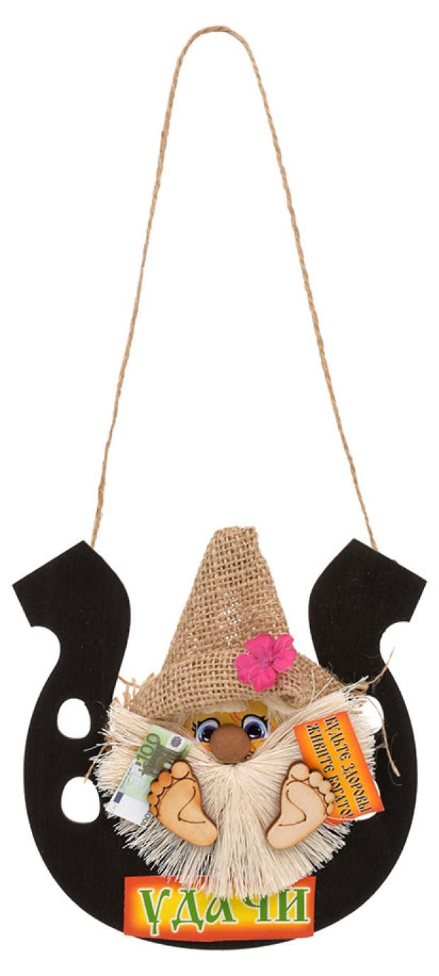 

Оберег Банные Штучки Банник удачи в подкове, 14х15х2,5 см
