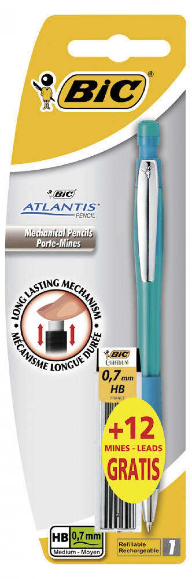 Карандаш механический Bic Atlantis 0,7 мм, 12 стержней