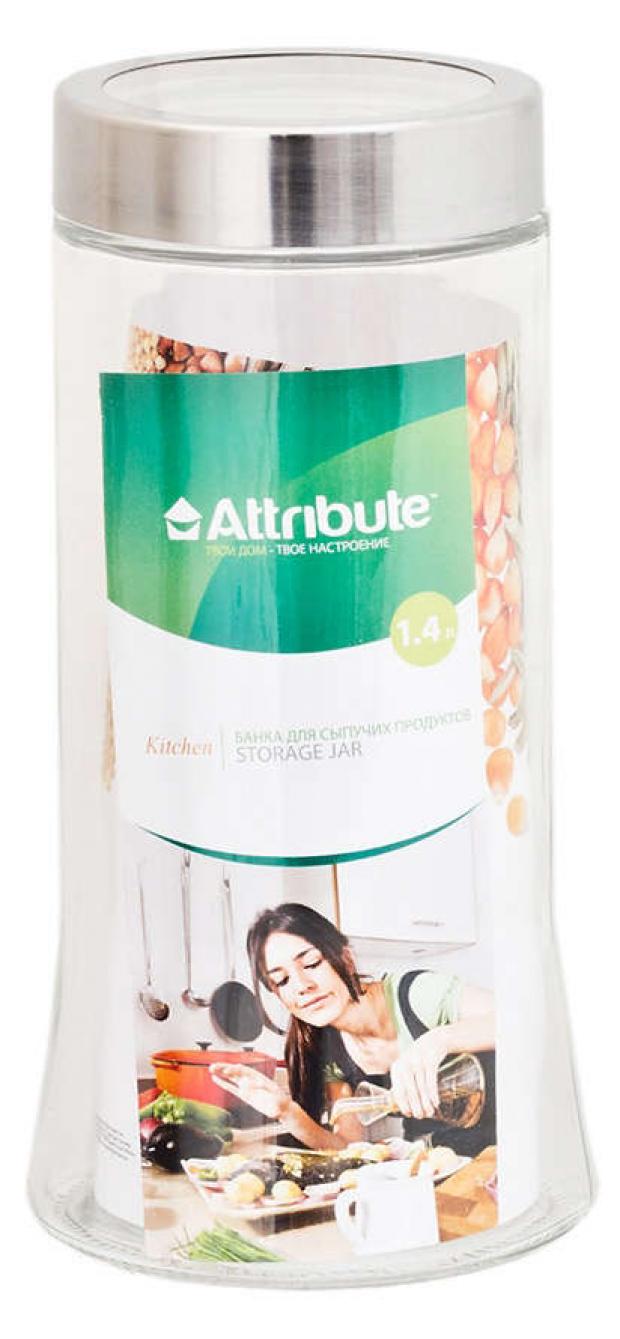 

Банка с крышкой Attribute стеклянная, 1,4 л