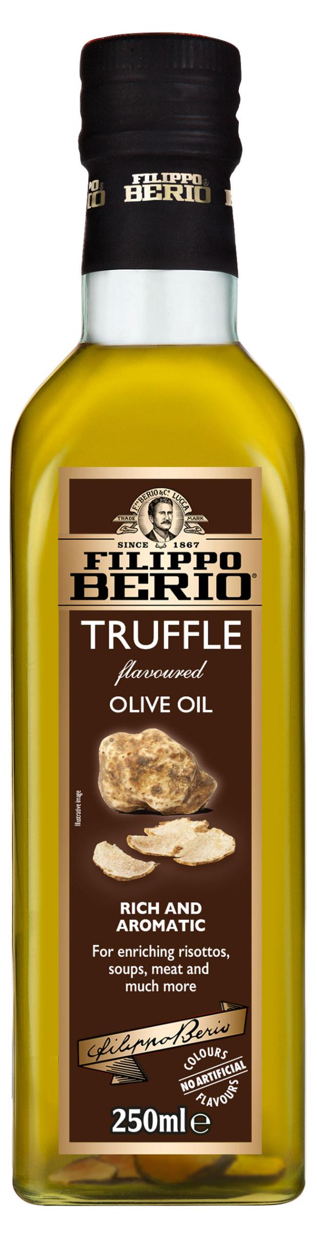 Масло оливковое Filippo Berio Extra virgin olive oil нерафинированное первого отжима c трюфелем, 250 мл