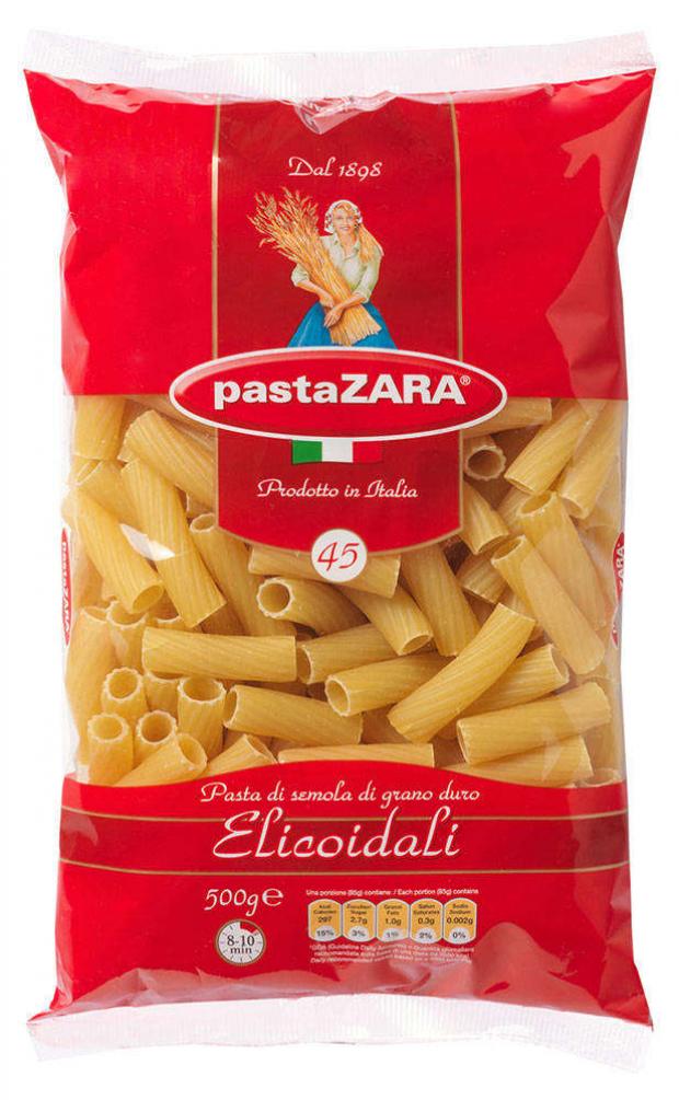 Макаронные изделия Pasta Zara Elicoidali трубочки крупные, 500 г макаронные изделия pasta zara 61 рожок витой 500 г