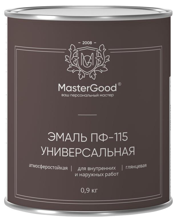 Эмаль универсальная MasterGood ПФ-115 зеленая, 900 г фотографии