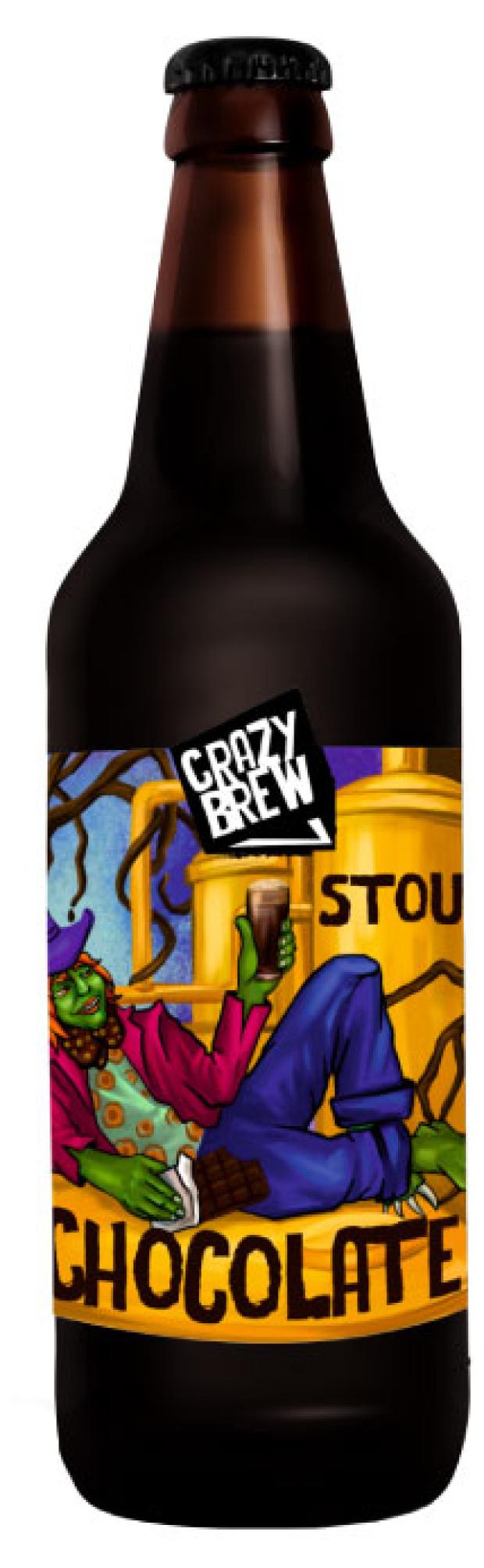 Пиво Crazy Brew Шоколад 5%, 500 мл мужская футболка быть единым целым с ароматом кофе это хорошо s темно синий