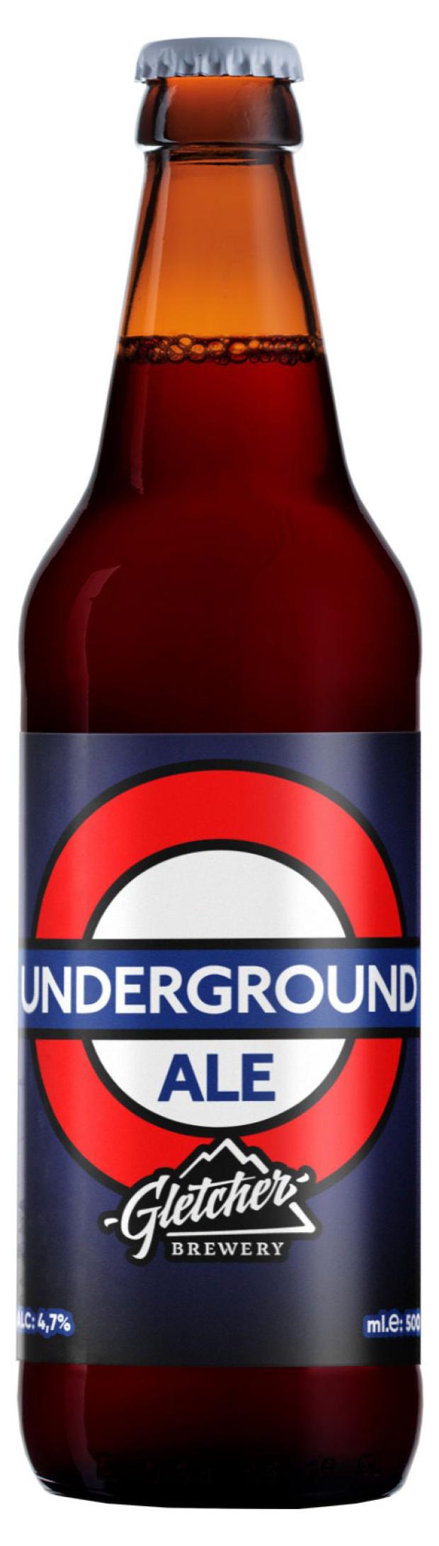 Пиво letcher Underground Ale светлое фильтрованное, 500 мл