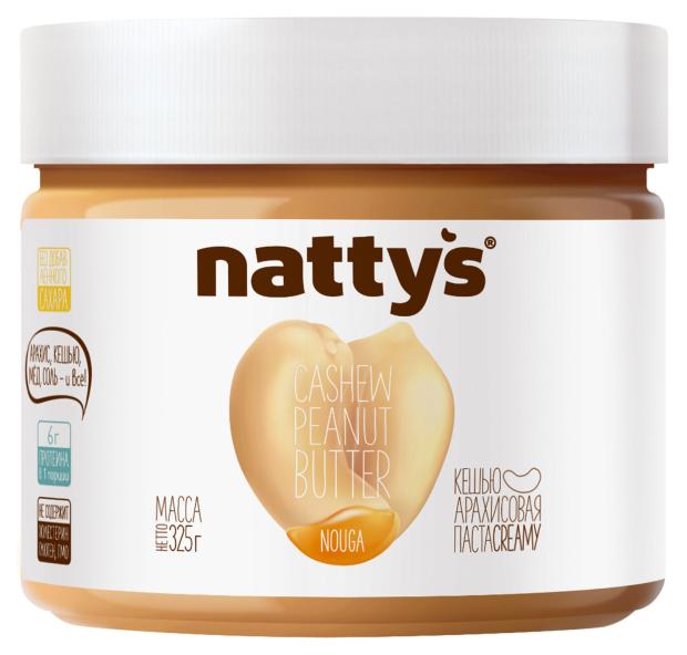 

Паста кешью-арахисовая Nattys Nouga с мёдом, 325 г