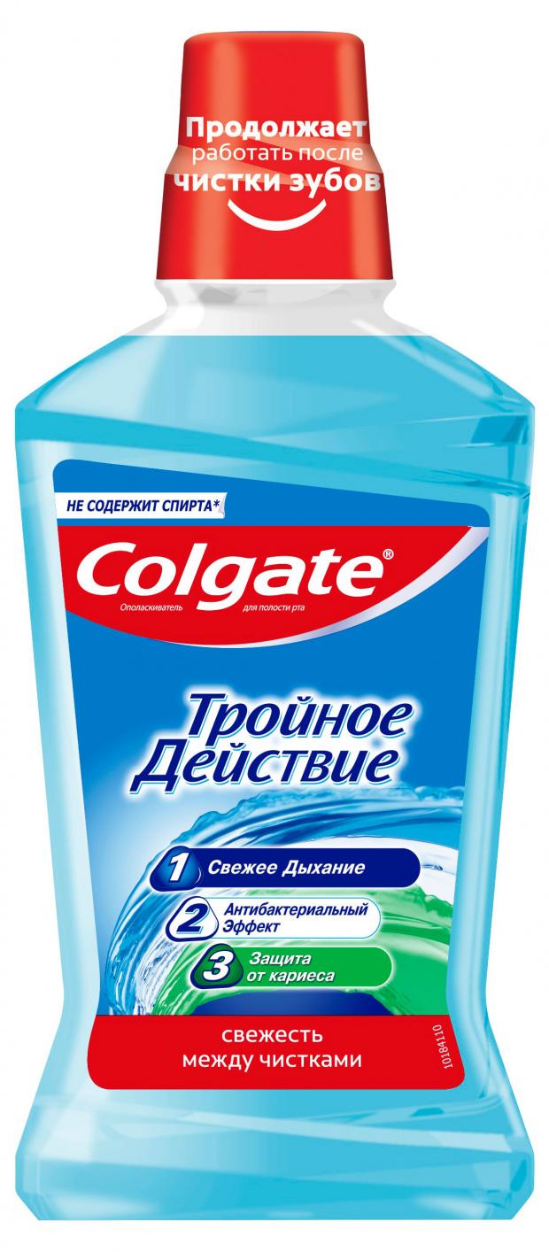 

Ополаскиватель для полости рта антибактериальный Colgate Тройное действие, 500 мл