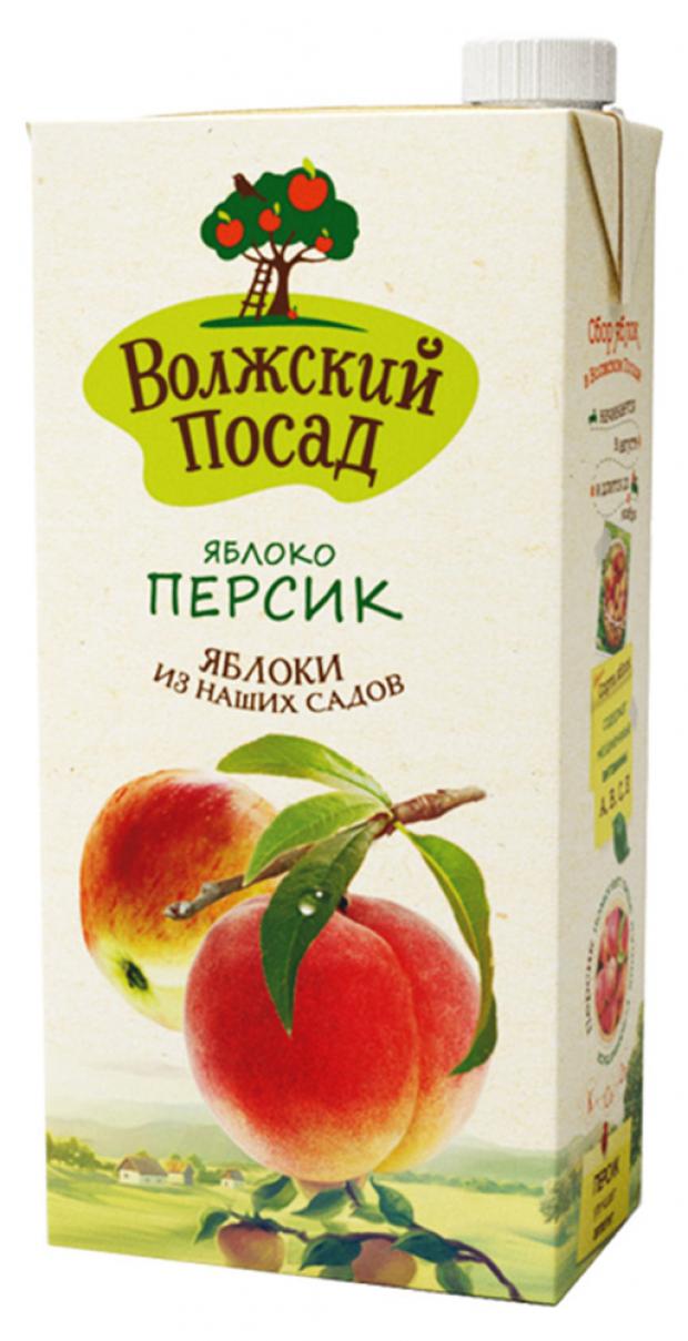 Нектар Волжский Посад Яблоко-персик, 2 л