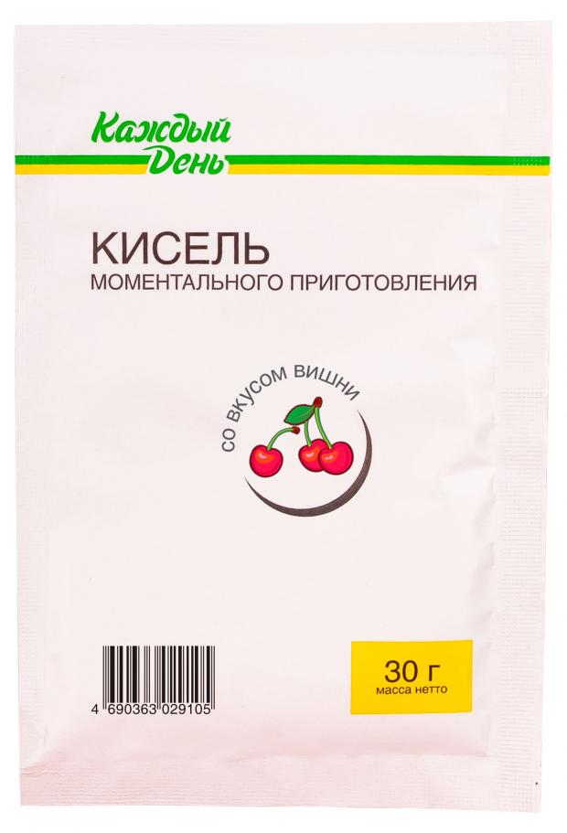 Кисель Каждый день моментального приготовления вкусом вишни, 30 г