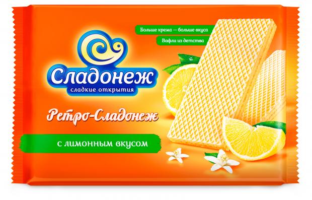 Вафли Ретро-Сладонеж с лимонным вкусом, 300 г