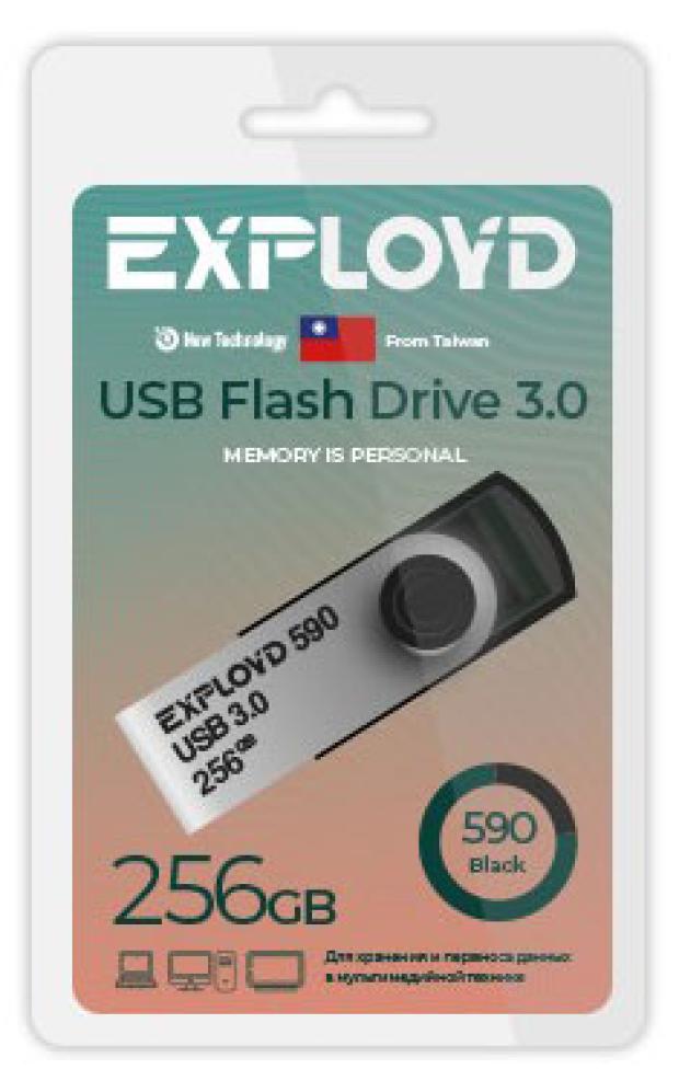 Флешка Exployd 590 256GB черная
