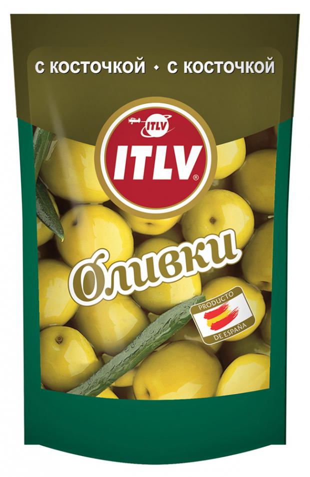 

Оливки зеленые ITLV с косточками, 195 г