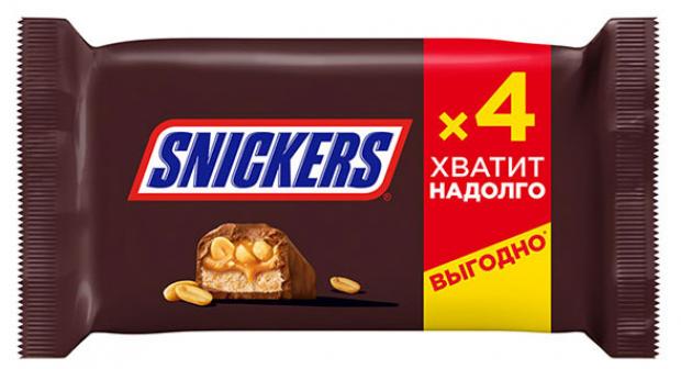 Шоколадный батончик Snickers, 4x40 г