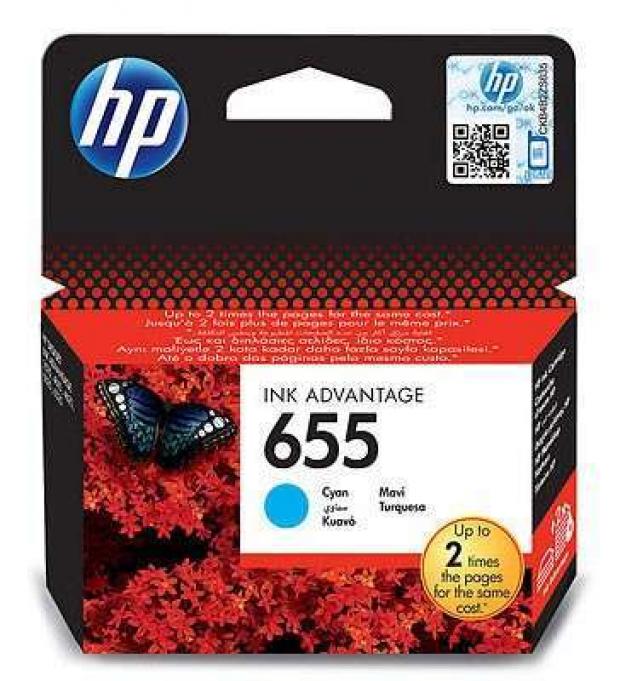 Картридж струйный HP 655 CZ110AE голубой