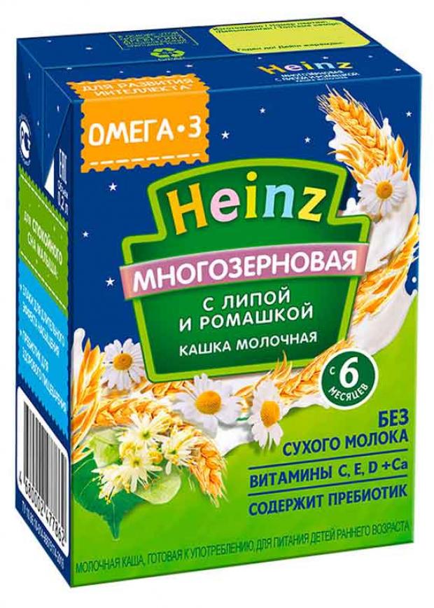 

Каша молочная Heinz 3 злака с липой и ромашкой с 6 мес., 200 г