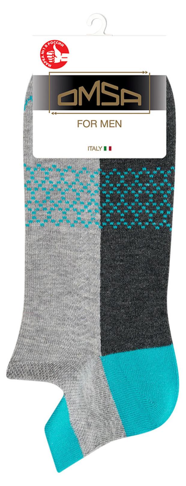 

Носки мужские Omsa Active 107 Grigio Melange, размер 42-44
