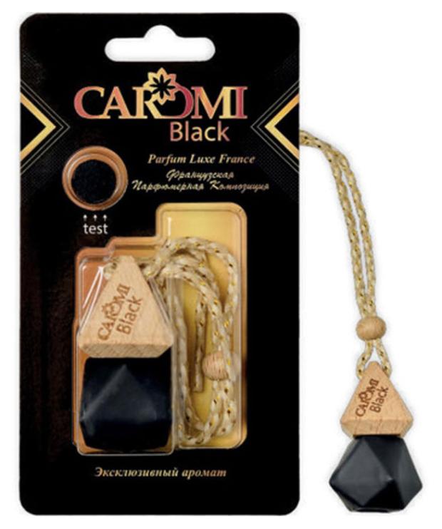 Ароматизатор подвесной Caromi Black ароматизатор для автомобиля питбуль коричневый запах invictus аромабар