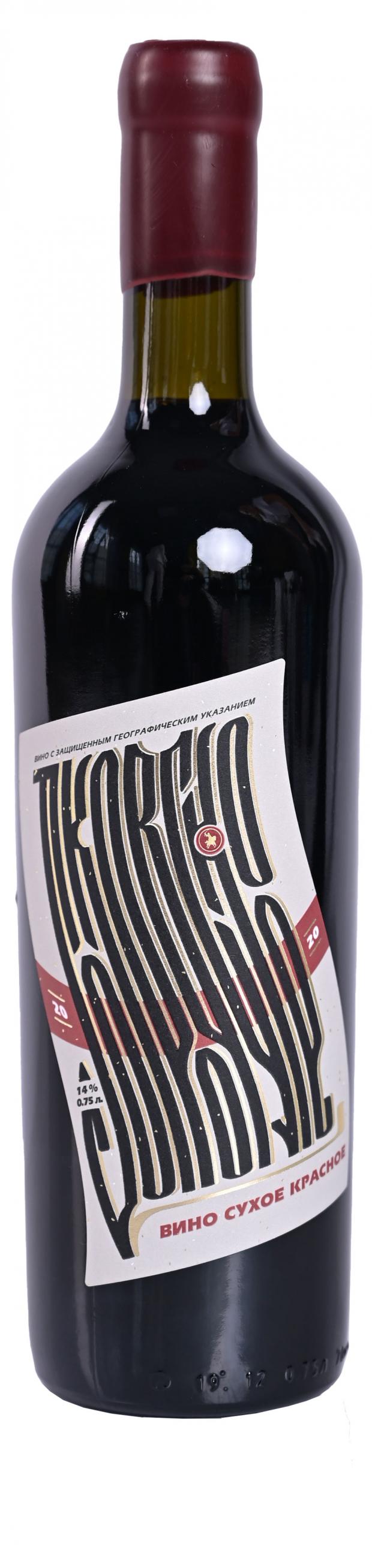 Вино Винодельня Покровская ЗГУ Нижняя Волга красное сухое Россия, 0,75 л