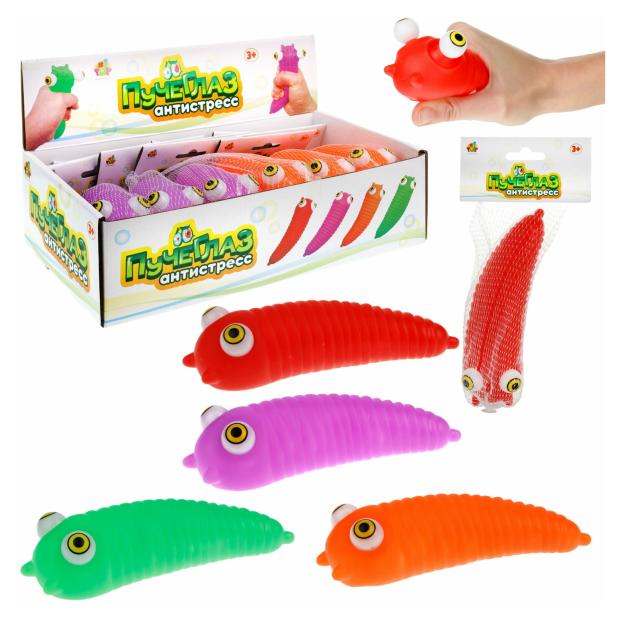 

Игрушка-антистресс 1TOY Пучеглаз слизень