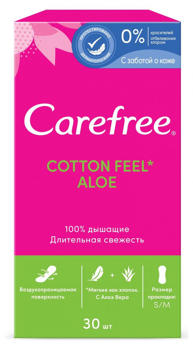 

Прокладки ежедневные Carefree Cotton Feel Aloe, 30 шт