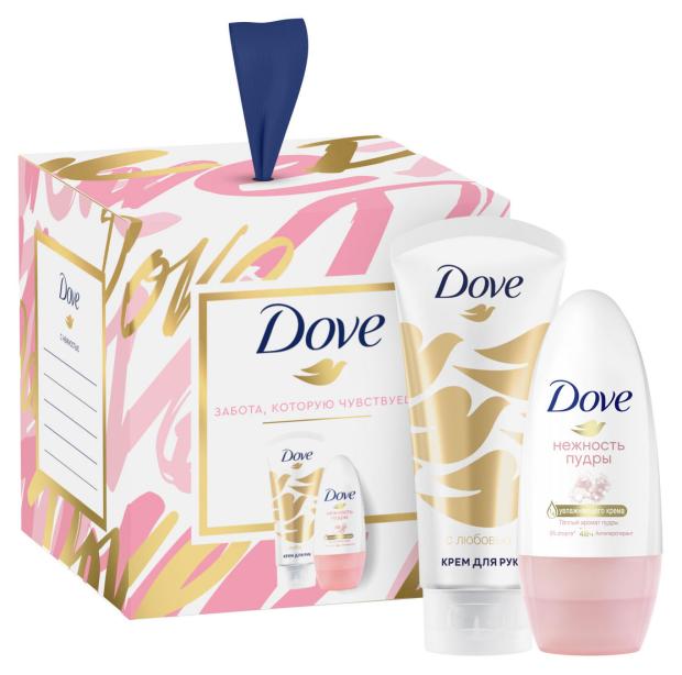 

Набор подарочный Dove С любовью для вас, крем для рук 50 мл + роликовый дезодорант 50 мл