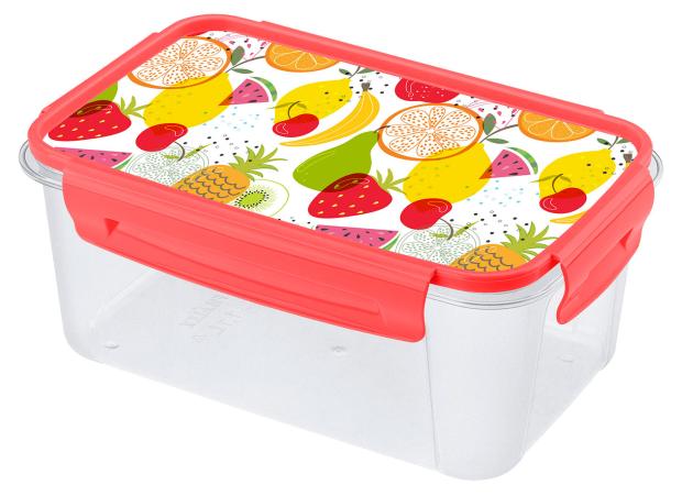 

Контейнер для хранения продуктов Бытпласт с декором, 1,1 л