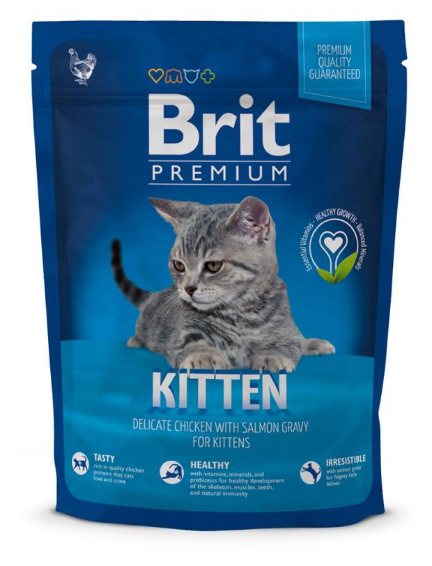 

Сухой корм для котят Brit Premium лосось, 300 г