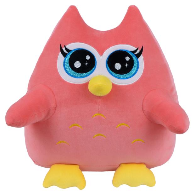 Игрушка мягкая Смолтойс Сова Круглая, 30 см