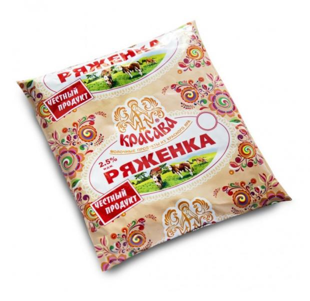 Ряженка Красава 2,5% БЗМЖ, 500 мл