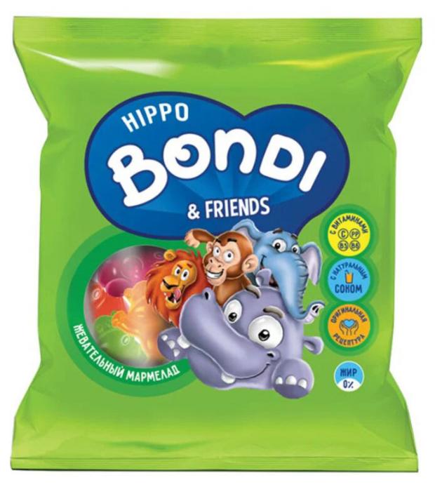 

Мармелад Hippo Bondi & Friends жевательный с соком ягод и фруктов, 30 г