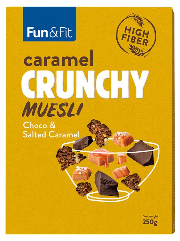 

Мюсли Fun&Fit шоколад соленая карамель, 250 г