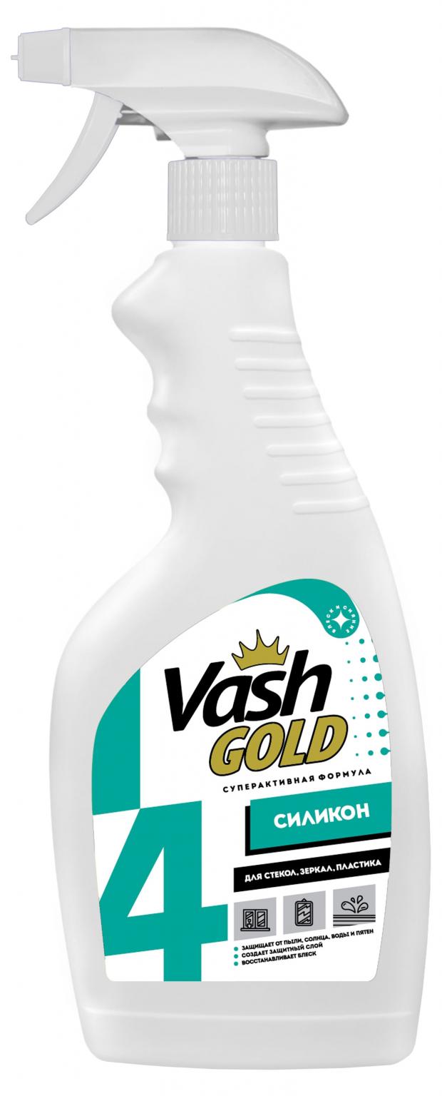 

Спрей для мытья стекол и зеркал Vash Gold Силикон, 500 мл