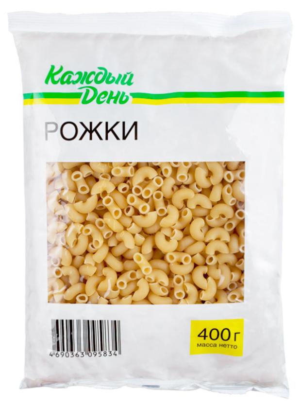 макароны экороны рожки 400 г Макаронные изделия Каждый день Рожки, 400 г