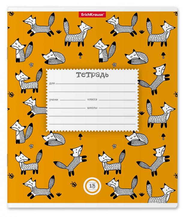 

Тетрадь школьная ErichKrause в линейку с полями А5+, 18 л