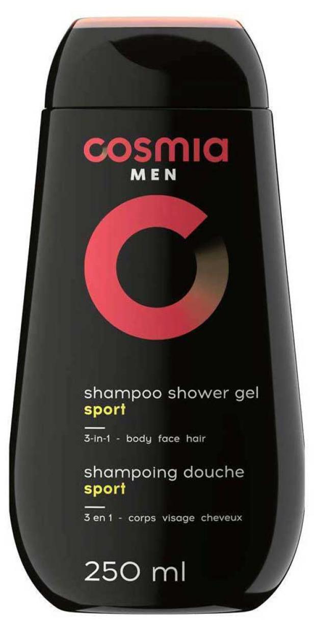 

Гель для душа мужской Cosmia Спорт 3в1, 250 мл