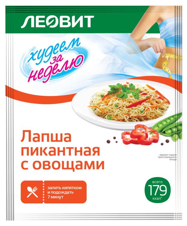 

Смесь сухая Леовит Лапша пикантная с овощами, 40 г