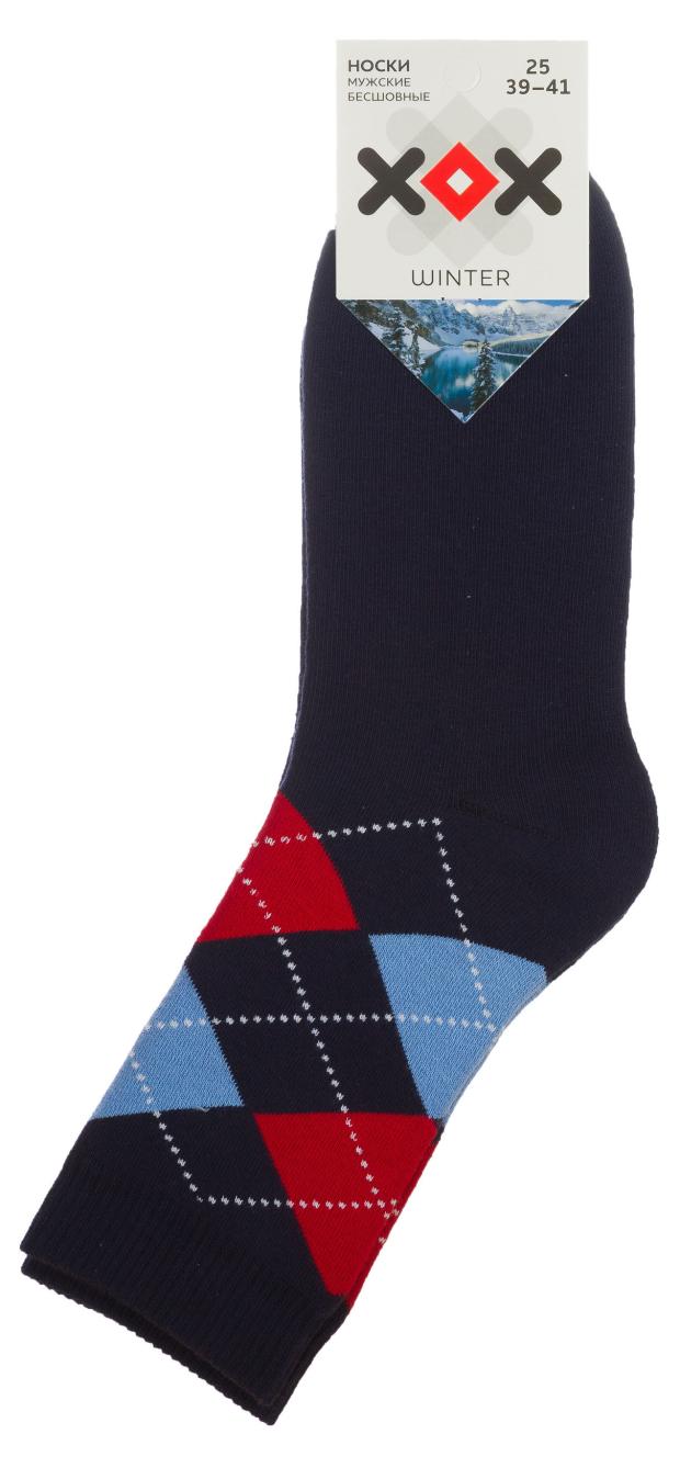 

Носки мужскиеХОХ махра синие, р 25