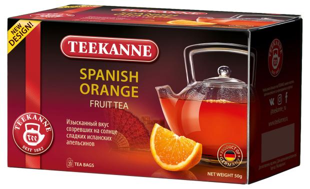 

Чай фруктовый TEEKANNE Испанский апельсин в пакетиках, 20х2,5 г
