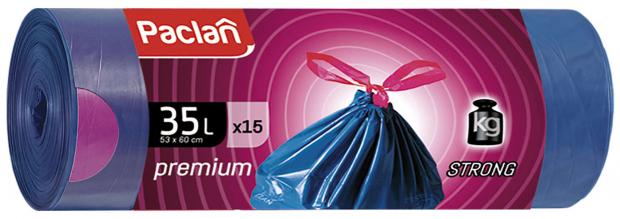 

Пакеты для мусора Paclan Premium с тесьмой 35, 15 шт