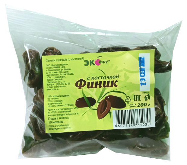 Финик Экофрут с косточкой, 200 г