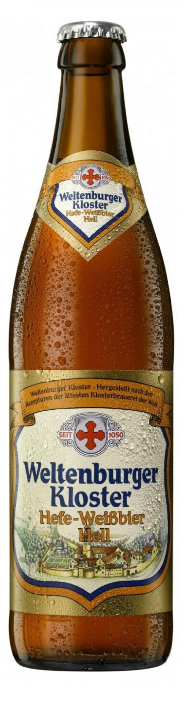 Пиво Weltenburger Kloster Hefe-Weissbier Hell светлое нефильтрованное 5,4%, 500 мл