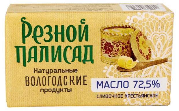 Масло сливочное Резной палисад Крестьянское 72,5%, 160 г