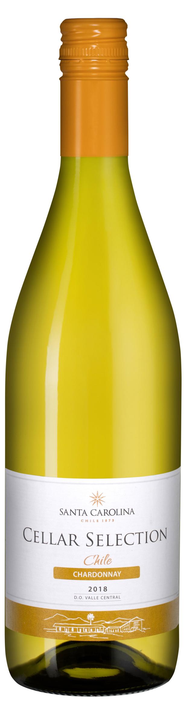 Вино Santa Carolina Cellar Selection Chardonnay белое полусухое Чили, 0,75 л