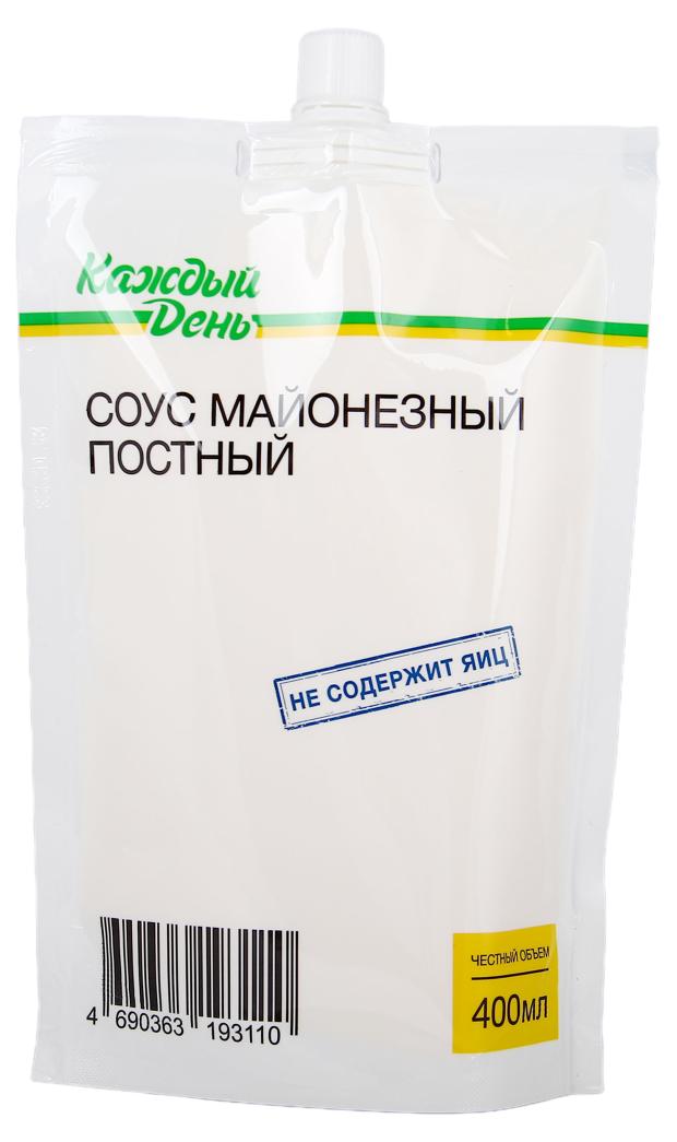 Соус майонезный АШАН Каждый День постный 25%, 400 мл соус майонезный кушать подано классический 25% 400 г