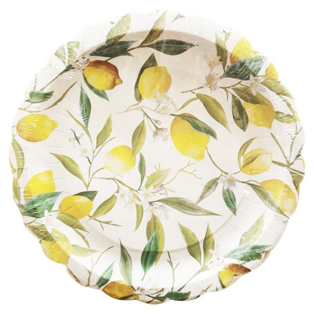 

Тарелка бумажная одноразовая 23 см, 6 шт