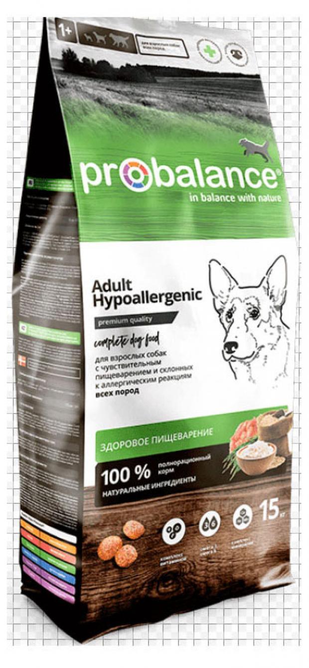 Сухой корм для собак ProBalance Delica Digestion для профилактики пищеварения с лососем и рисом 15КГ