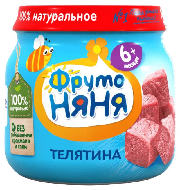 

Пюре «ФрутоНяня» телятина с 6 мес., 80 г