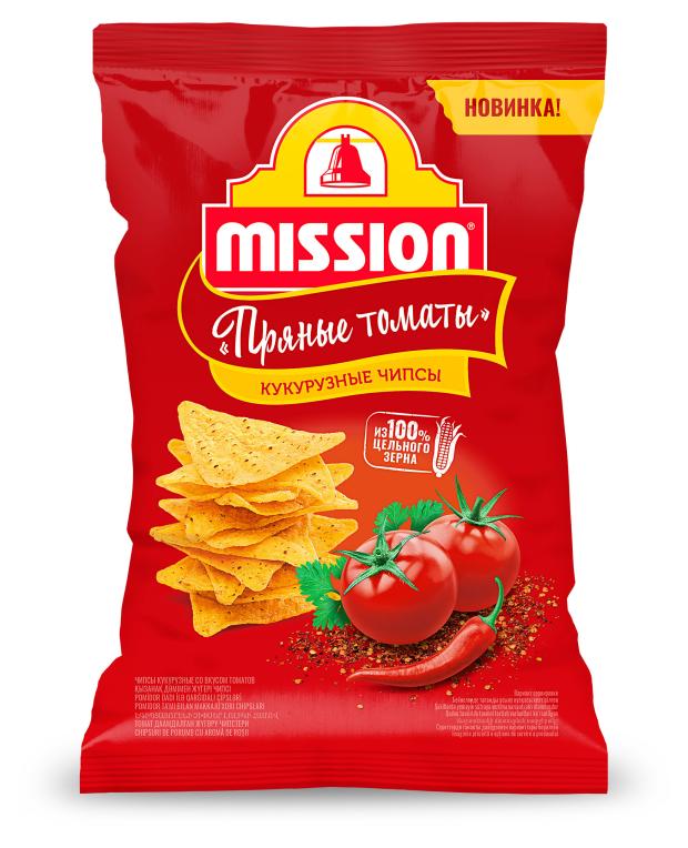 Чипсы кукурузные Mission пряные томаты, 90 г