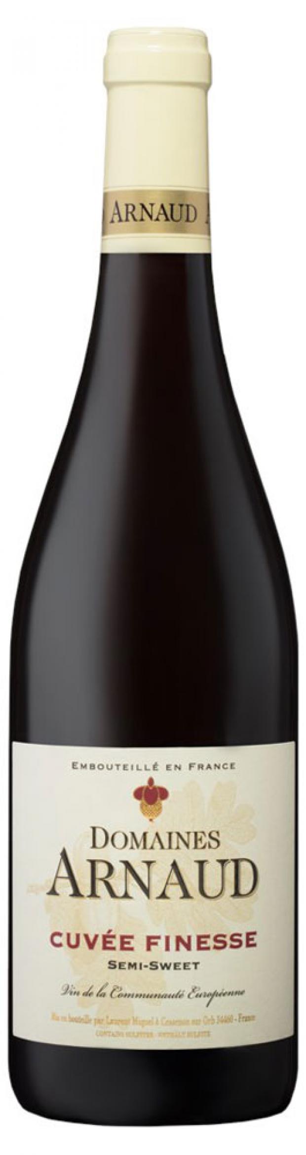 

Вино Domaines Arnaud Cuvee Finesse красное полусладкое Франция, 0,75 л