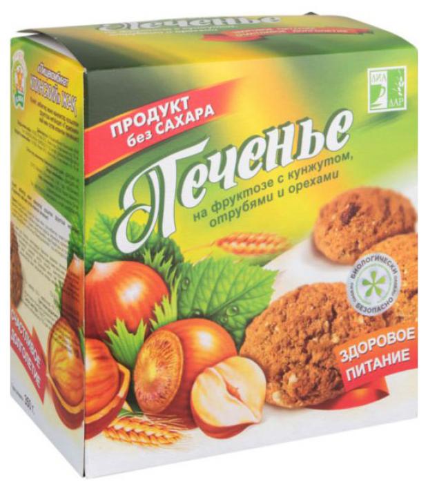 

Печенье «Диадар» на фруктозе с кунжутом отрубями и орехами, 350 г